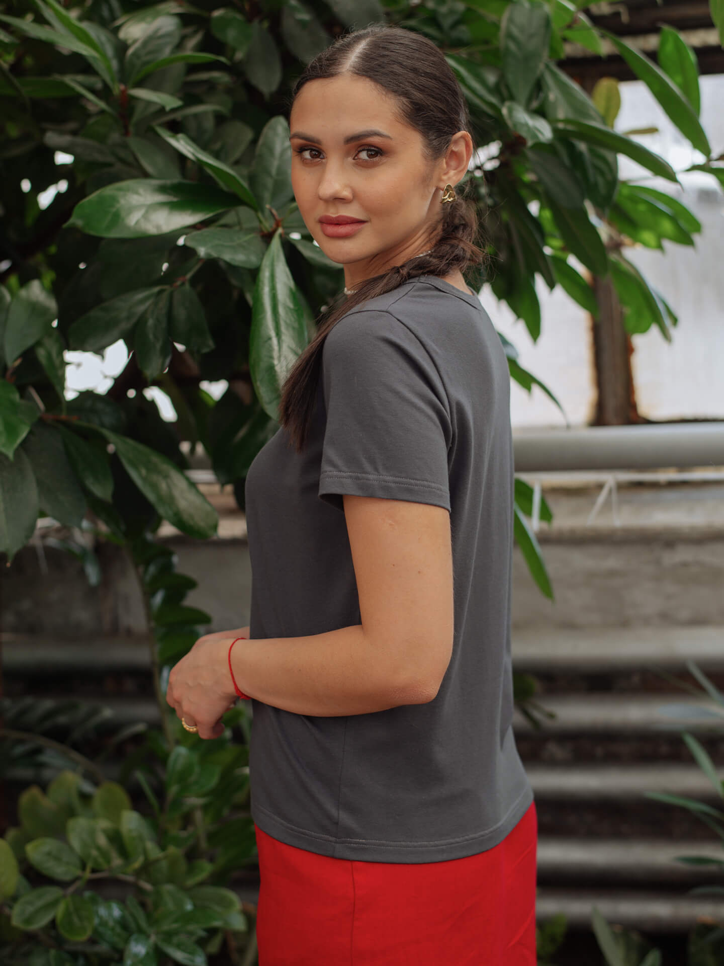 Футболка прямая с принтом