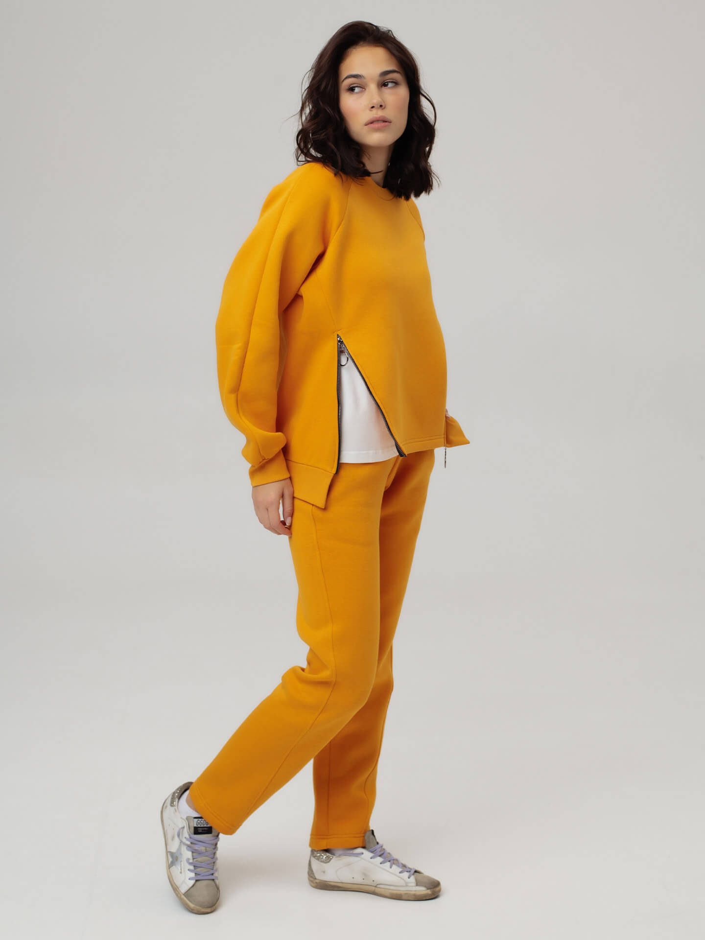 Брюки с подрезами (начес)