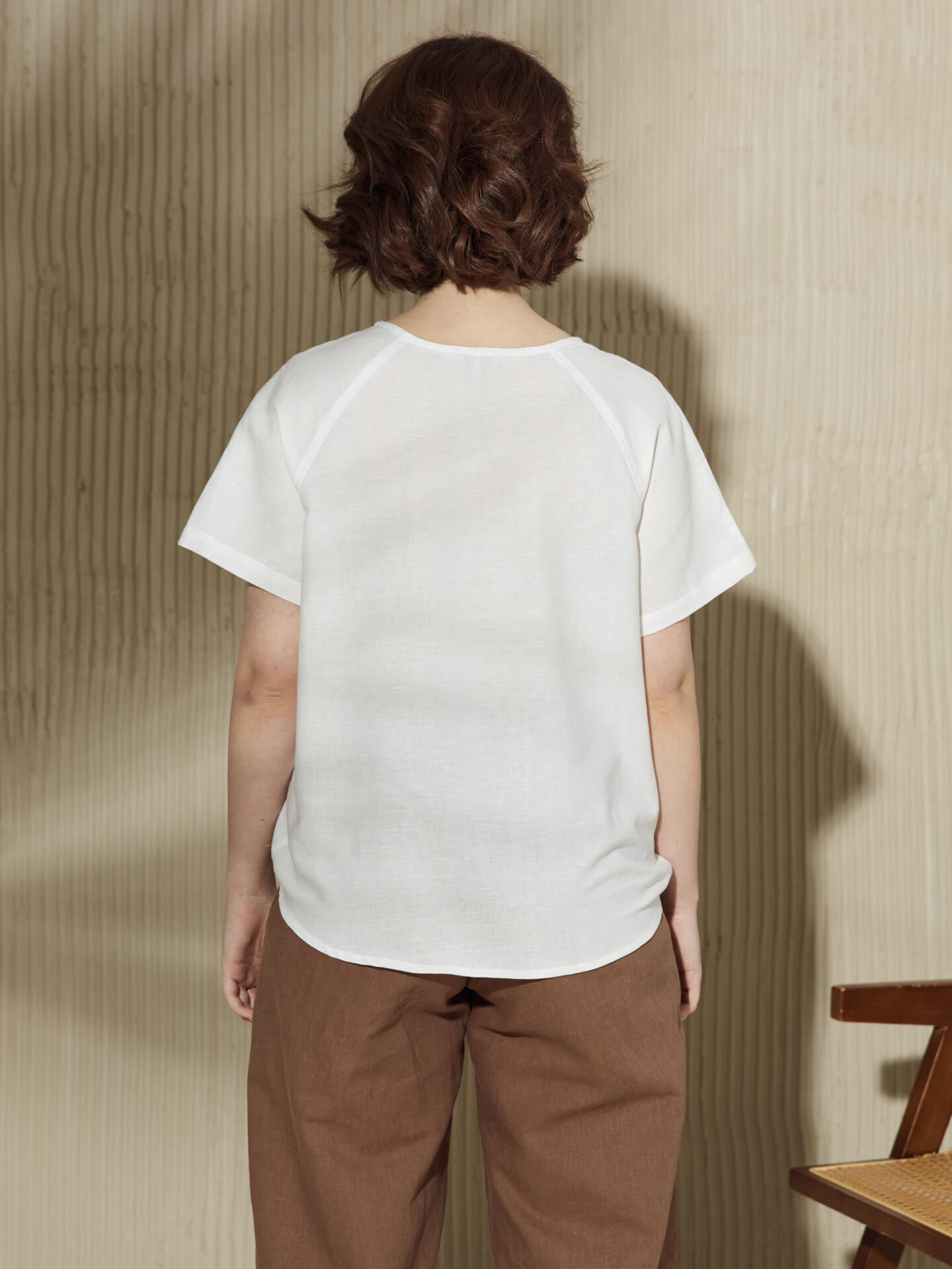 Блуза с принтом "Полосы"