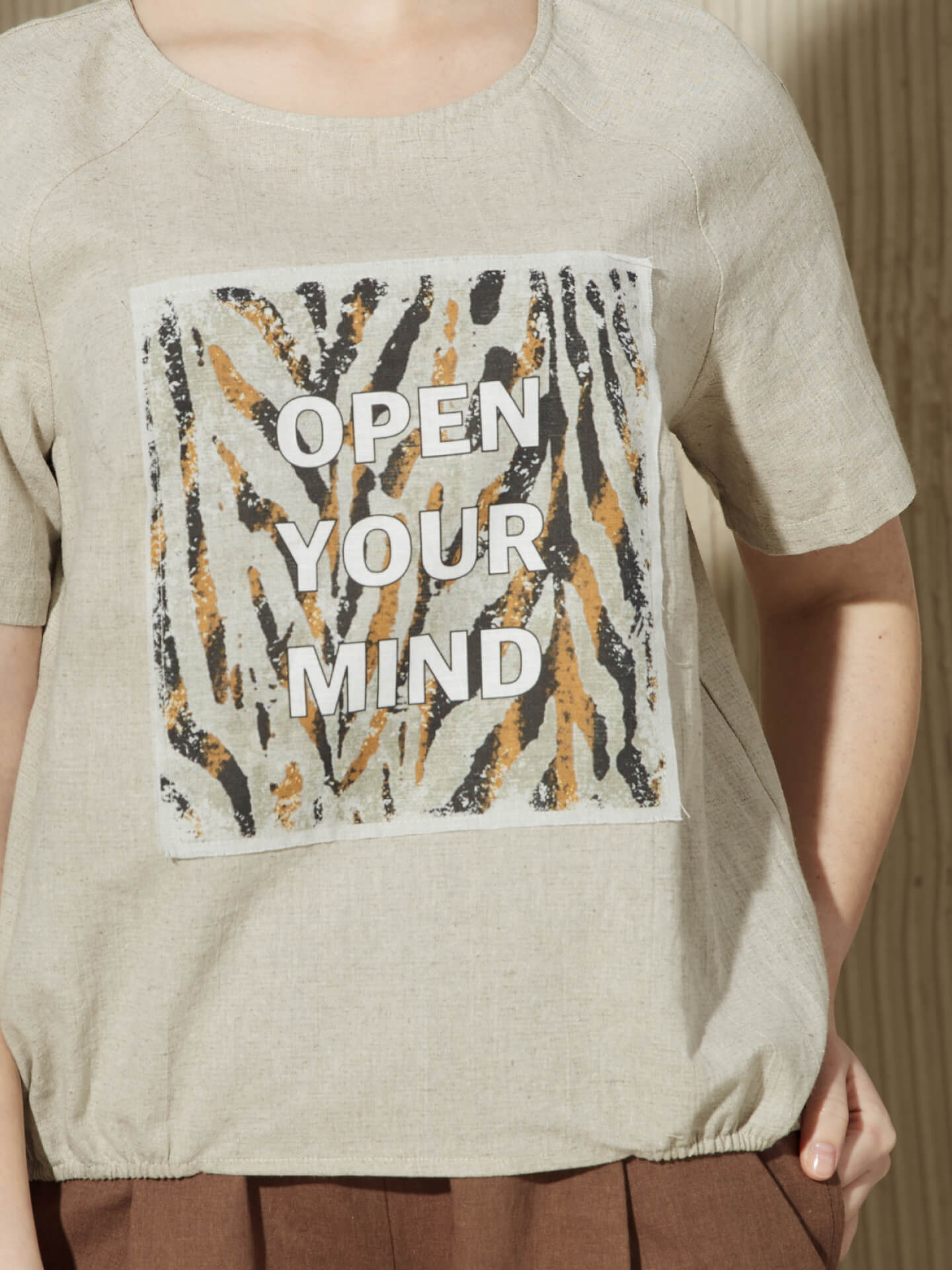 Блуза с принтом "OYM"