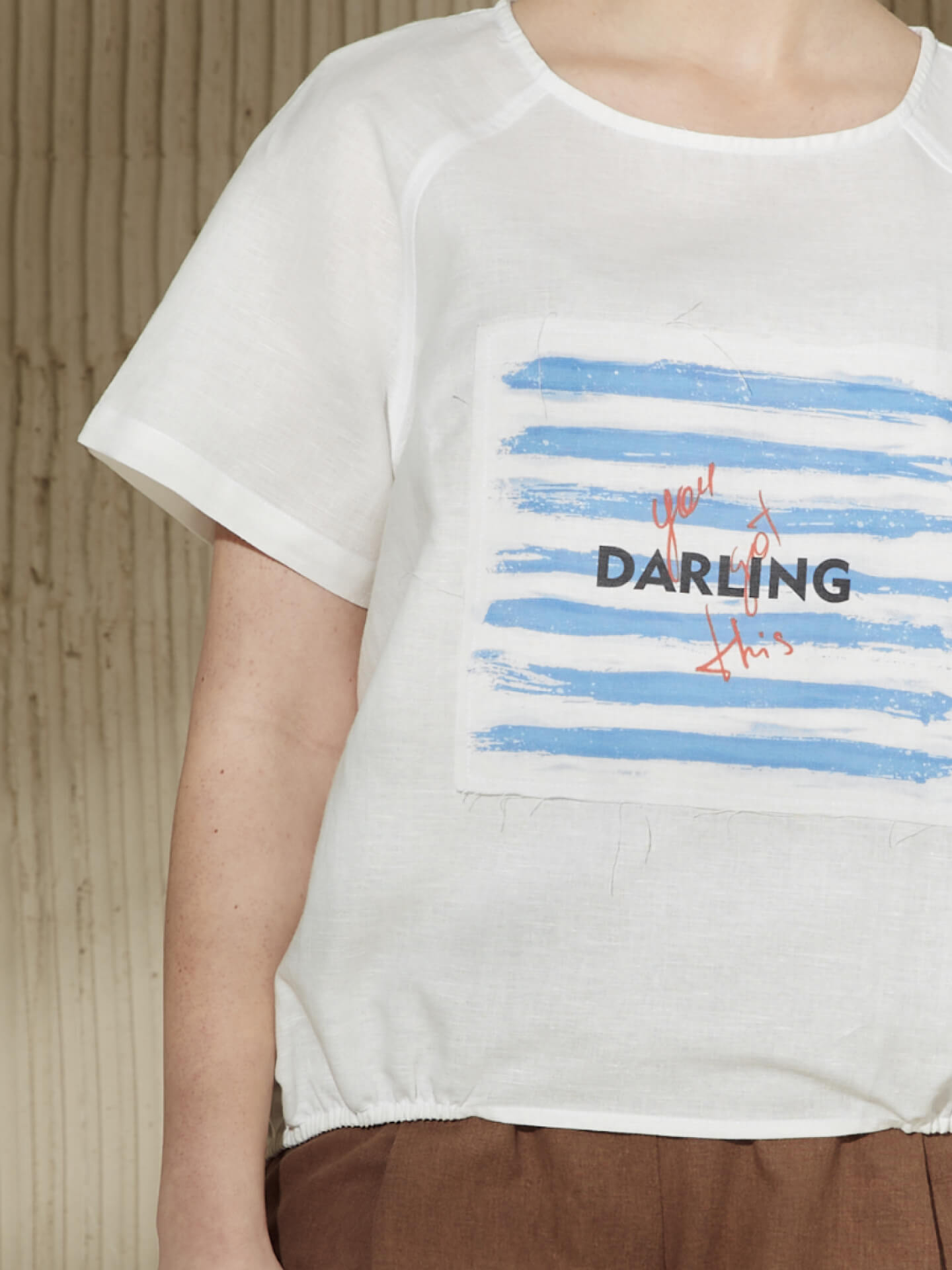 Блуза с принтом "Полосы"