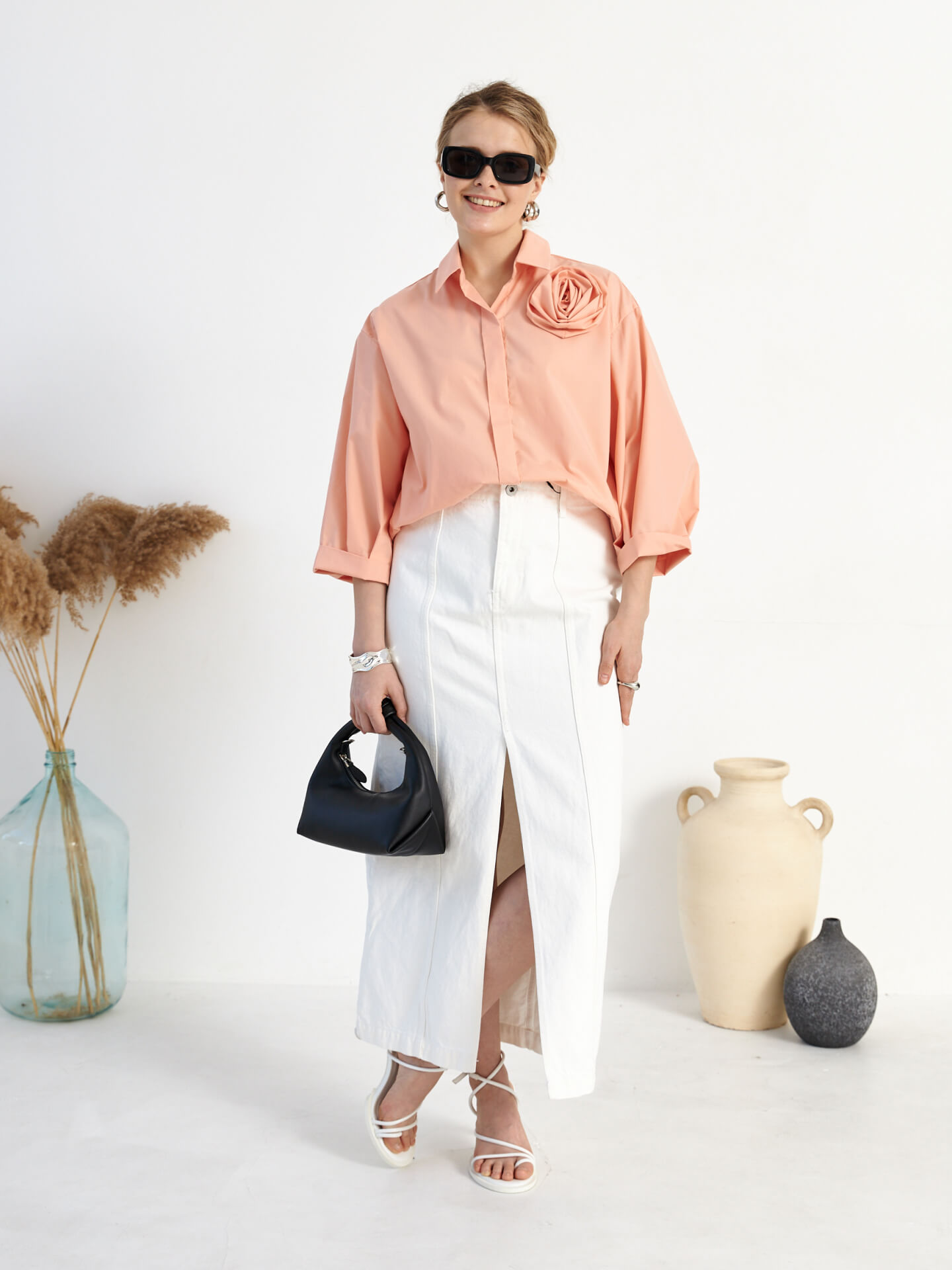 Рубашка с цветком